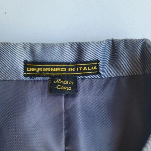 Boltini Boys Formal Blazer Jacket Silver Gray Polyester Viscose Size 16 - Picture 4 of 8